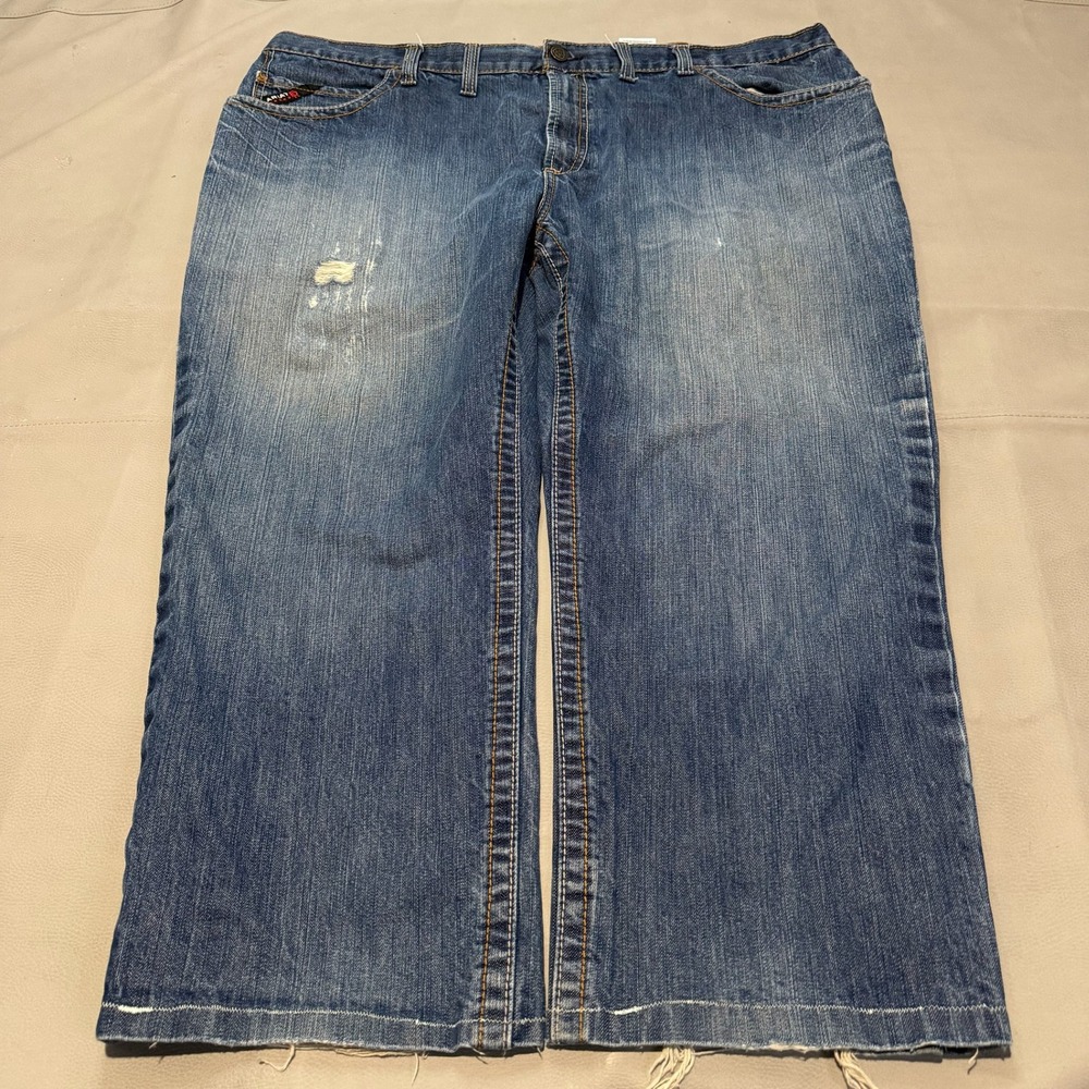 Ariat FR Fire Flame Resistant M4 Boot Low Rise Men Blue Denim Jean-48x30-7093